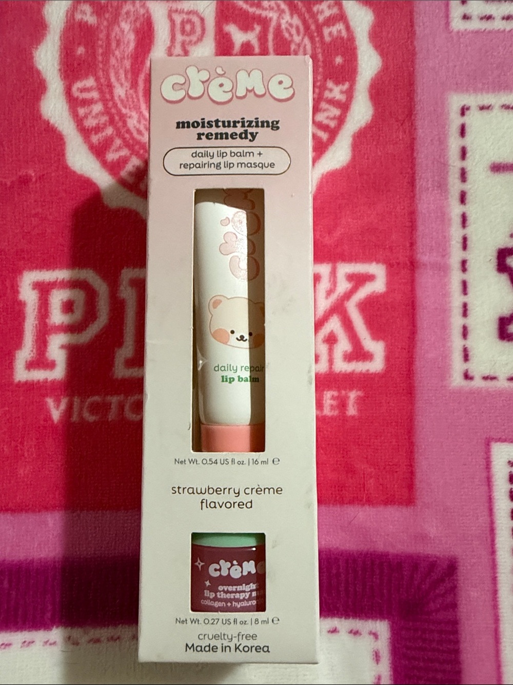 crème Moisturizing Remedy Strawberry Crème Lip Balm & Masque —